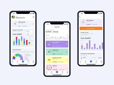 Personal Finance App app design finance app ios mobile money app ui ux
