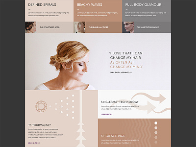Product Page Detail beauty design grid illustration site website