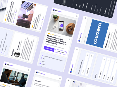 Anycourse - Mobile course mobile ui ux