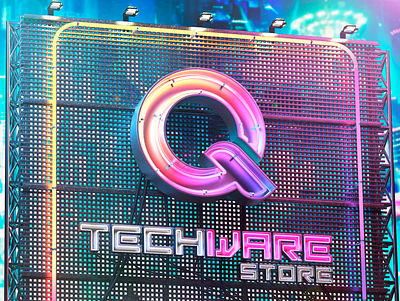 Qtechware neon sign 3d art design