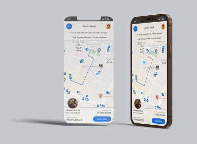 Location Tracker Screen branding figma graphic design interface design photoshop ui