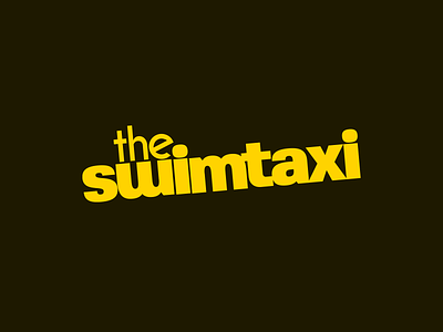 swimtaxi band id design logo typography vector