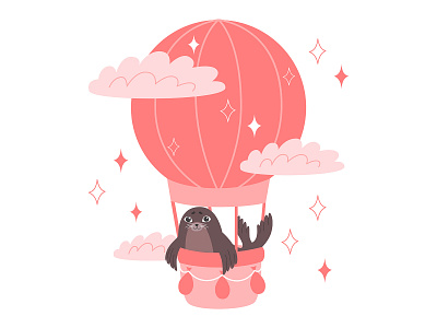 Seal ride in a hot air balloon