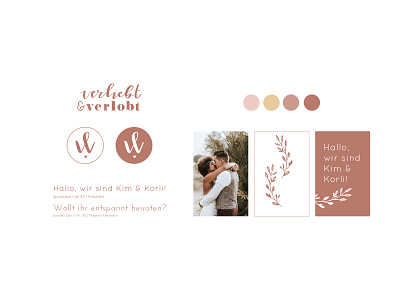Branding – Verliebt & Verlobt branding color palette concept design corporate design design guidelines logo styleguide website