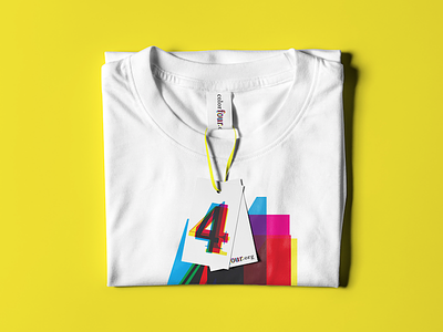 Color 4 graphic design logo t-shirt