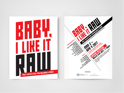 Baby, I Like It Raw / Post- Eastern Bloc Photography & Video branding constructivism exhibition graphic design invitation logo russian