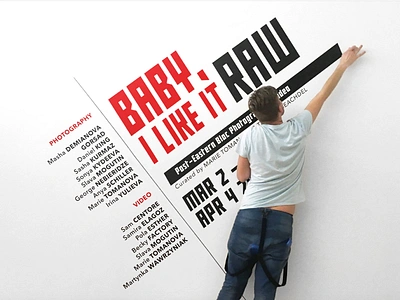 Baby, I Like It Raw / Post-Eastern Bloc Photography & Video branding constructivism enviromental design exhibition exhibition design graphic design logo mural russian spatial graphics wall design