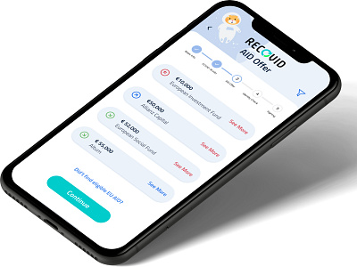 Recovid App - EU Covid-19 Hackathon Prototype animation app covid 19 design ios app ui ux
