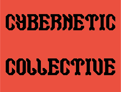 Cybernetic Collective Catalogue bold design type type specimen typeface typography vector