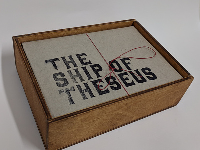 The Ship of Theseus bold design lettering letterpress print publication type type specimen typeface typography vector