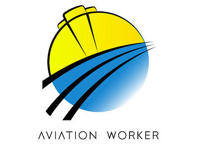 Aviation Worker branding design illustration logo minimal vector