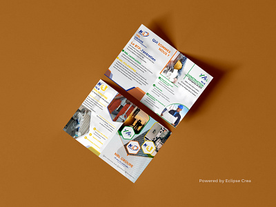 NBL GROUP PRESENTATION FLYER branding design graphic design illustration vector