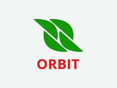 ORBIT branding design flat icon logo minimal typography