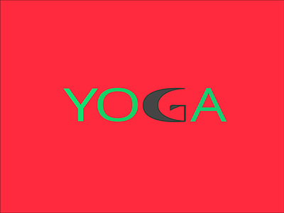 YOGA art branding design flat icon illustrator logo minimal typography ui