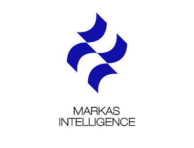 Markas Intelligence branding design flat icon illustrator logo minimal typography ui vector