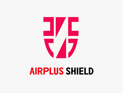 Airplus Shield art branding design flat graphic design icon illustrator logo minimal typography