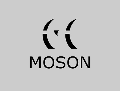 Moson art branding design flat icon illustrator logo minimal ui vector