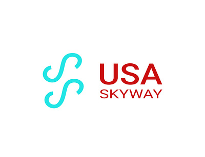 USA Skyway branding design icon illustrator logo minimal ui