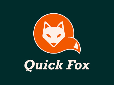 Quick Fox Logo contrast design fox freelance geometric harry ronchetti logo rockwell