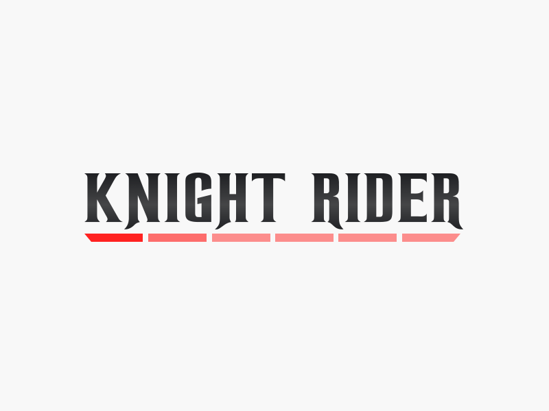 Knight Rider animated car framework hasselhoff identity kit knight rider logo