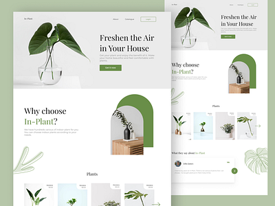 In-Plant - Plant Shop Landing Page