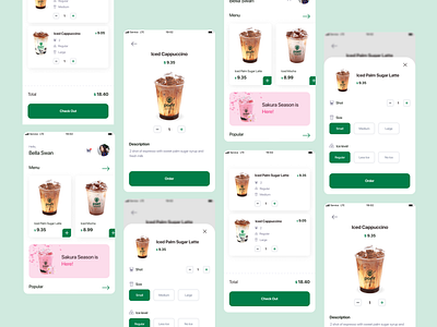 Point Cafe App - Coffee Shop Design App ☕️ coffee design drink food mobile order shop ui ui design ux