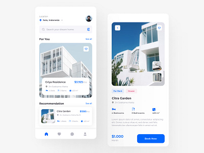 Real Estate Book App booking design house mobile mobile app real estate ui uiux ux