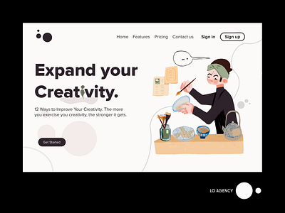 Expand your Creativity! agency animation branding creative design graphic design illustration landing page minimal minimalist motion graphics ui ux web website