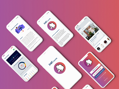 Fart Counter app app design ui ux