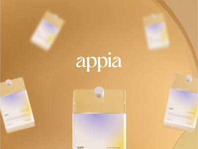 APPIA 3d branding identity logo packaging typography ui water