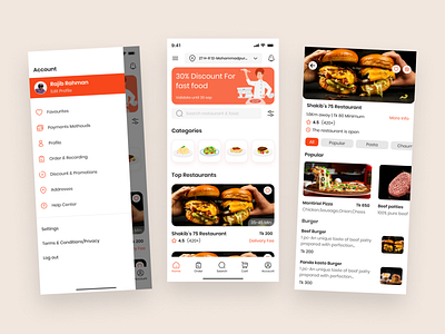 Food Fest Food Delivery Mobile app | Home Screen animation mobileapp ui uiux ux visualdesign