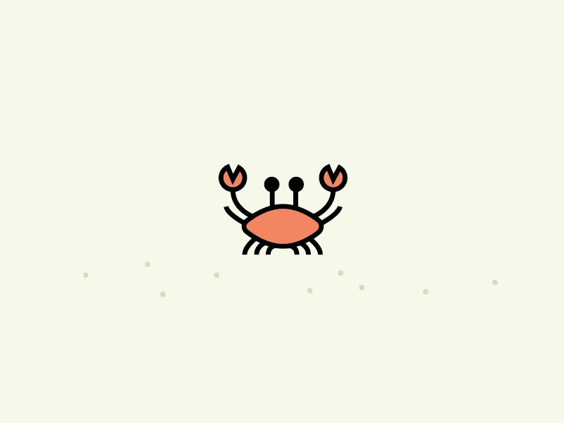 Tiny Crab by ruxandra on Dribbble