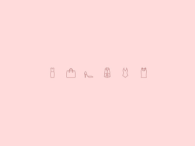 Tradesy Sell Icons apparel clothing ecommerce icons illustration purse sell vest
