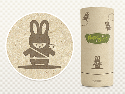 Floppy Ninja bunny ninja packaging sustainable