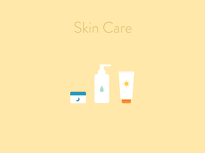 Skin Care beauty cream curology dermatology illustration lotion routine skin sunscreen