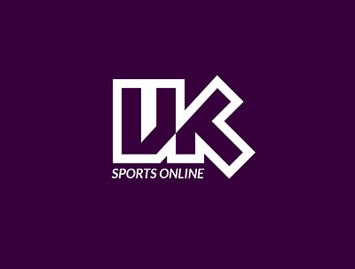 UK sports online logo branding design football logo logo design minimal monogram logo online sports logo typography vector