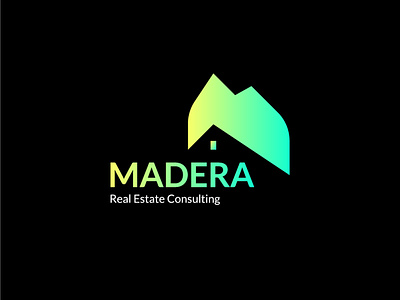 Madera bold branding building concept consulting design gradient graphic graphic design home house icon illustration logo logo design madera minimal modern real estate vector
