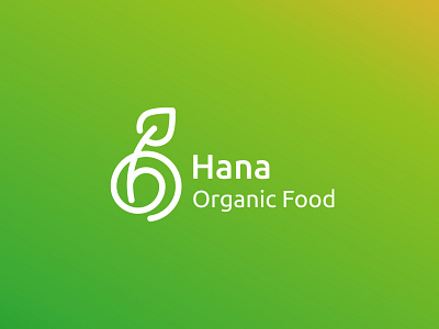 Hana - Organic Food branding design food graphic green icon illustration logo minimal organic organic food vector