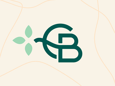 Unused Logo Monogram brand identity branding cbd concept elegant feminine green hemp leaf leaves logo luxury modern monogram natural skincare sophisticated typography unused work in progress