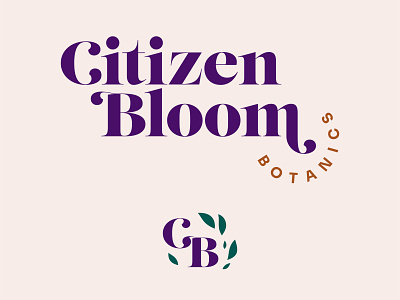 Citizen Bloom Botanics Branding