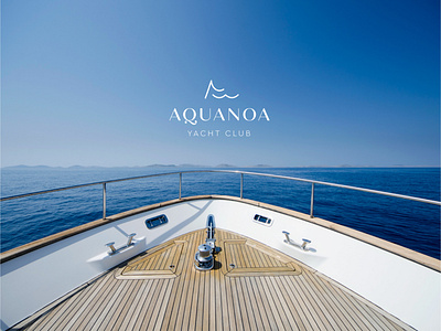 Aquanoa Yacht Club Logo Design advertising agency agency blue brand brand creation brand design design studio istanbul logos logotype logotype designer luxury brand luxury design luxury logo premium logo sail sailing wave yachting yachts