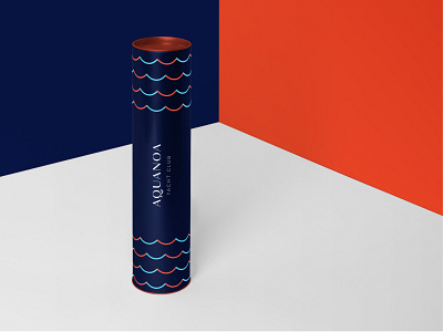 Aquanoa Product Design blue branding dark blue design agency design studio elegance graphic design brand graphic design logo graphic designing logos logowork luxury minimal orange papertube pattern sea simple tubedesign wave