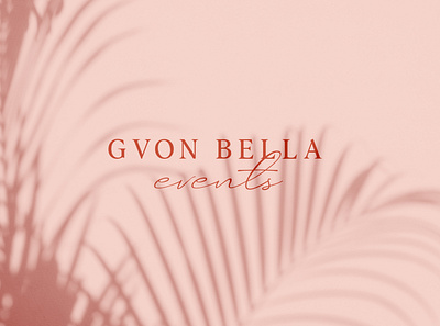 Gvon Bella Events Logo brand branding design bride elegany event event branding event design event planer events flower logo logo design logo designer logo mark logos luxury luxury branding pink style wedding