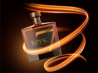 Royal 7 Packaging & Branding Design bottle brand creation branding brown designstudio label design labels logos packaging packaging mockup packagingdesign royal royal logo scotch scotch whisky whiskey whiskey bottle whiskey design whiskey packaging whiskeylabel