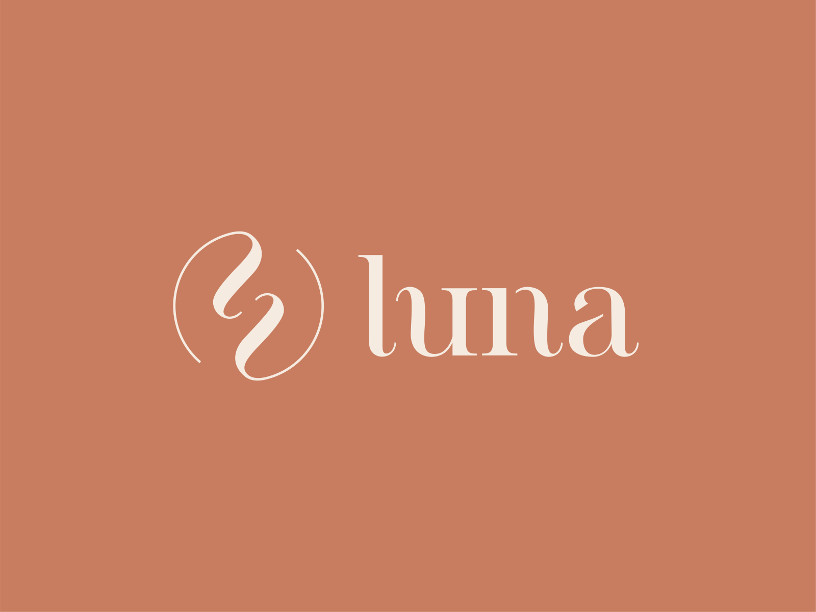 Luna Hair & Beauty Logo by Over&Over Design Studio on Dribbble