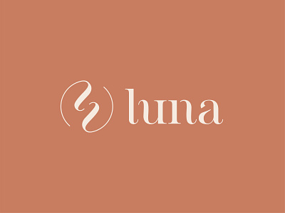 Luna Hair & Beauty Logo beauty logo brand creation branding branding design corporate identity cosmetic logo feminine logo hair logo logo logo creation logos luxury logo minimal logo modern logo skincare logo