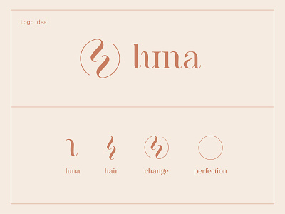 Luna Hair & Beauty Logo Idea