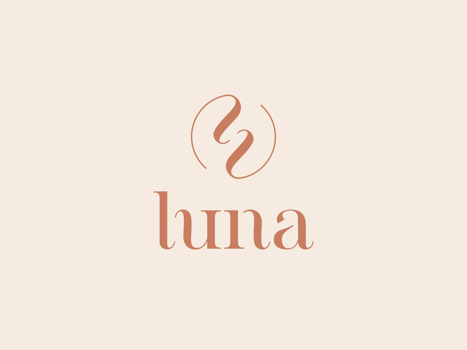 Luna Hair & Beauty Logo by Over&Over Design Studio on Dribbble