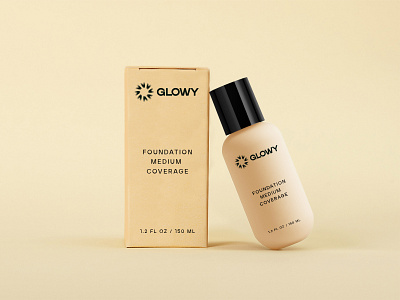 Glowy Cosmetics Packaging beauty branding beauty logo beauty packaging brand creation branding cosmetics branding cosmetics logo cosmetics packaging designstudio graphicdesign logos skincare branding skincare logo skincare packaging