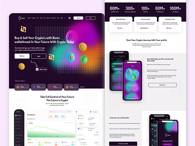 Crypto wallet - A crypto currency landing page